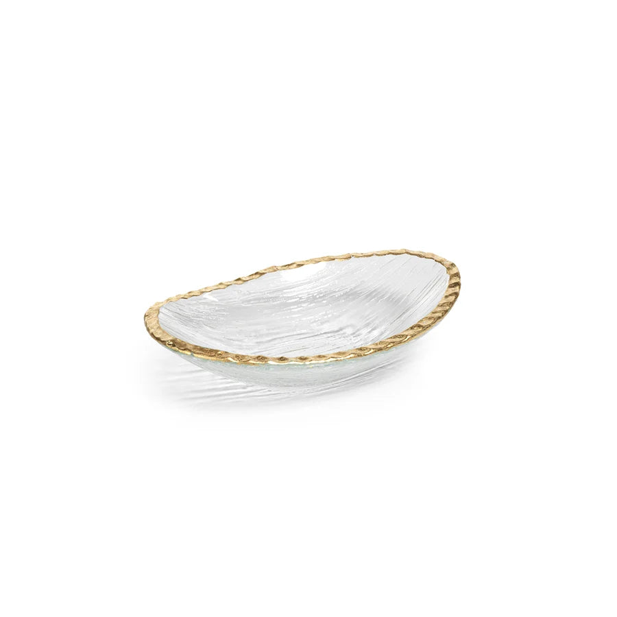 Jagged Gold Rim Bowl