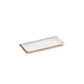 Gold Rimmed Rectangular Tray