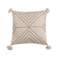 Natural + Black Stitched Pillow