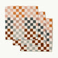 Geometry Autumn Checkers Dishcloth Set
