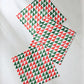 Geometry Christmas Evergreen Dishcloth Set