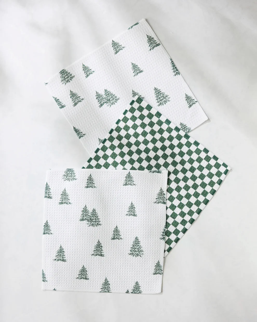 Geometry Claret Dishcloth Set