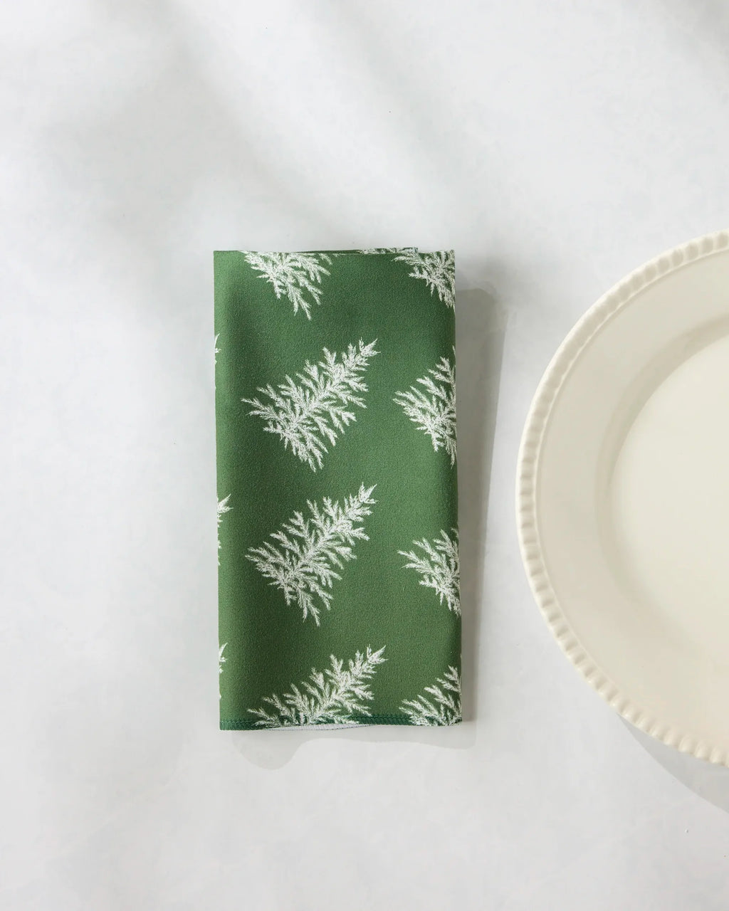 Geometry Cedar Green Dinner Napkin Set