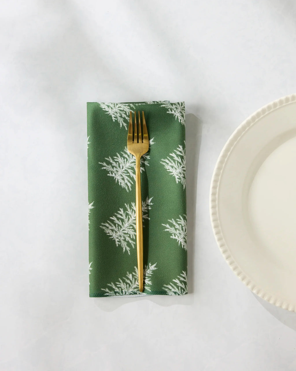 Geometry Cedar Green Dinner Napkin Set