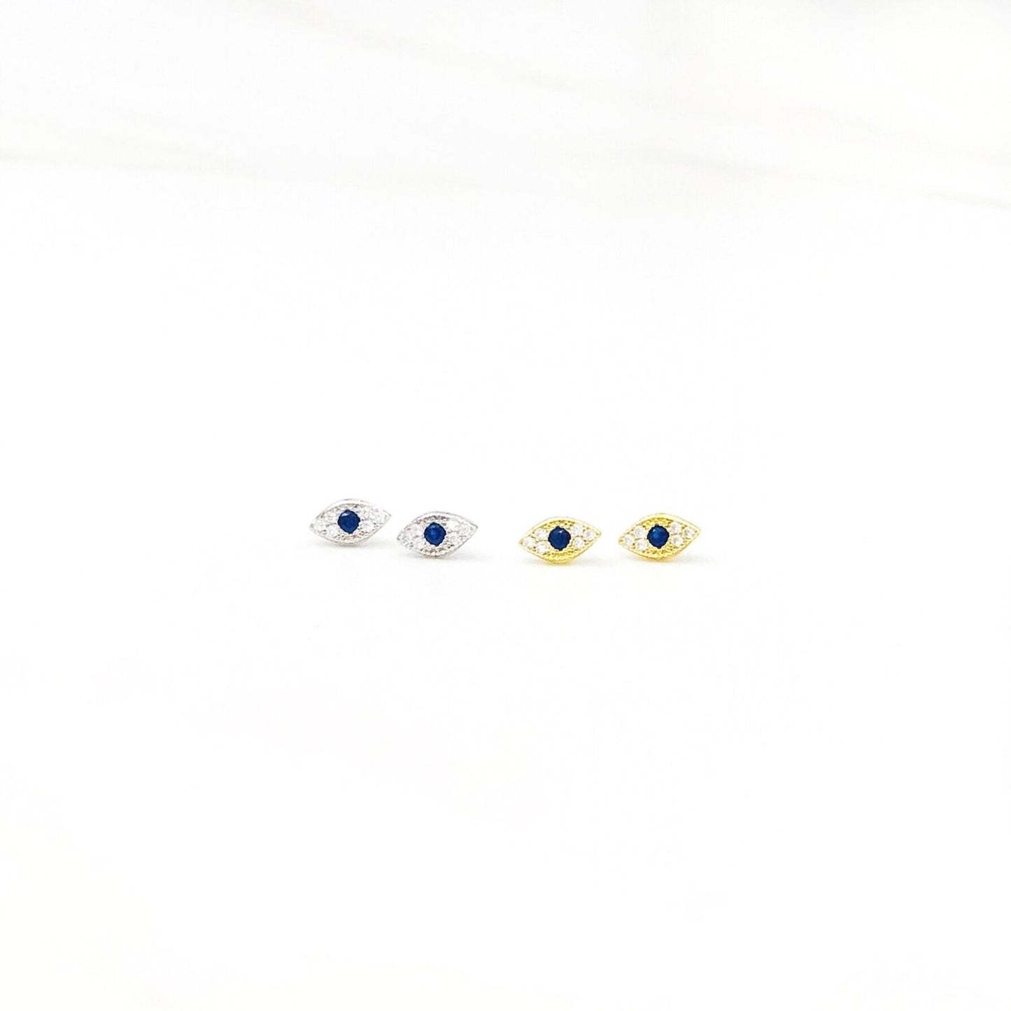 Evil Eye Lashes Stud Earrings