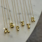 Balloon Letter Initial Necklace