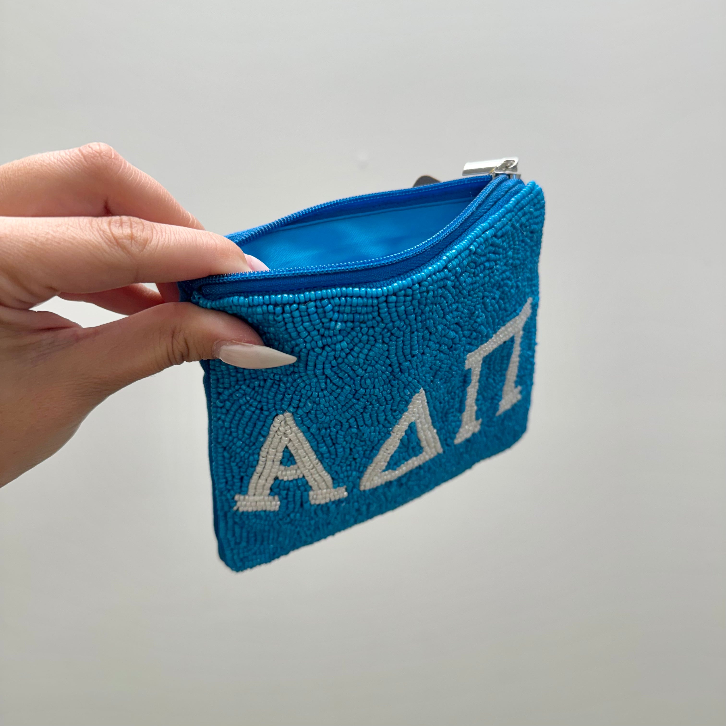 ADPi Sorority Beaded Pouch