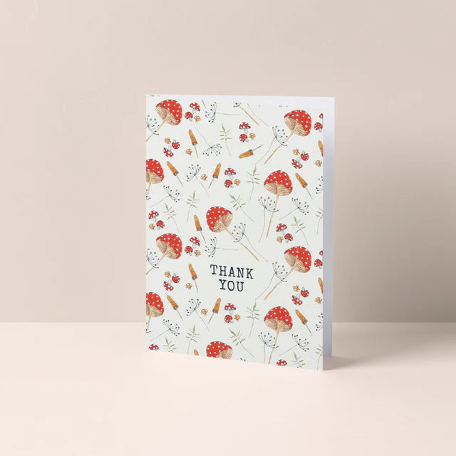 Wild Mushroom Thank You Card