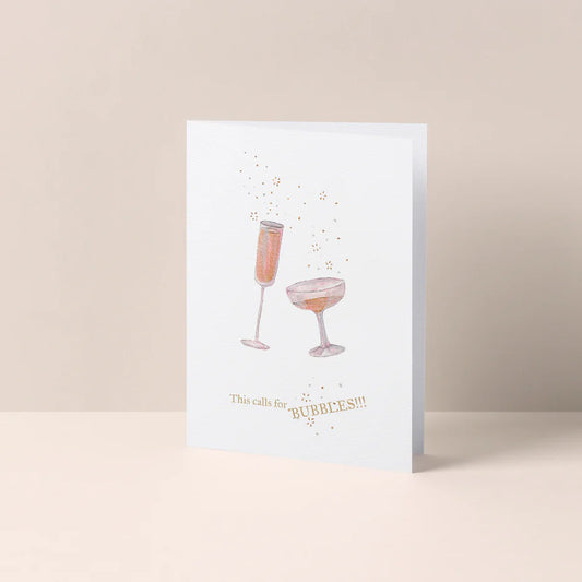 This Calls For Bubbles! Card