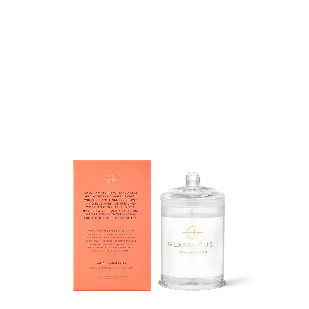 Glasshouse Sunsets in Capri Candle