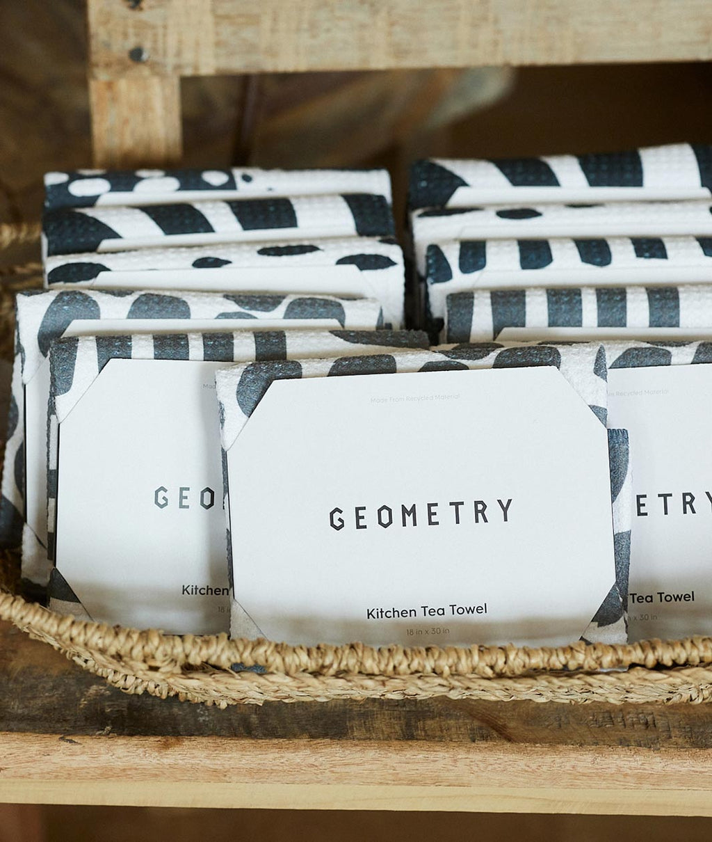 Geometry Dot Dash Bar Towel