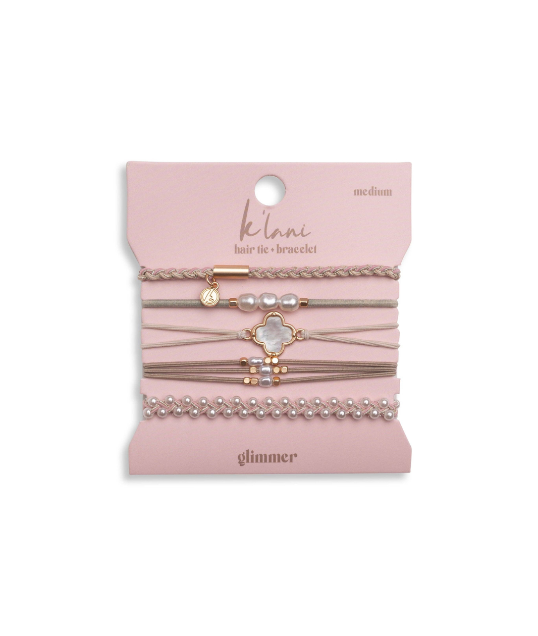 "Glimmer" Accent Hair Tie Bracelets
