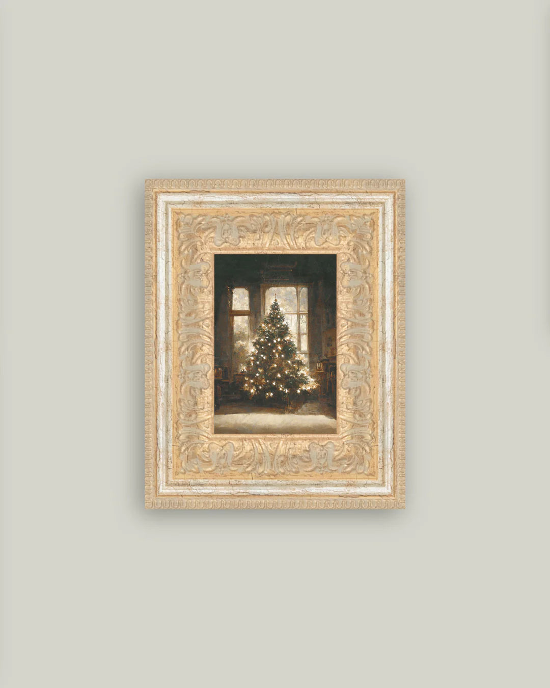 Glowing Christmas Tree Framed Art