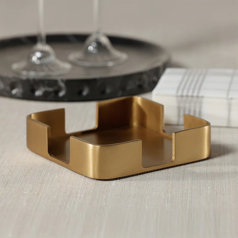 Gold Cocktail Napkin Holder