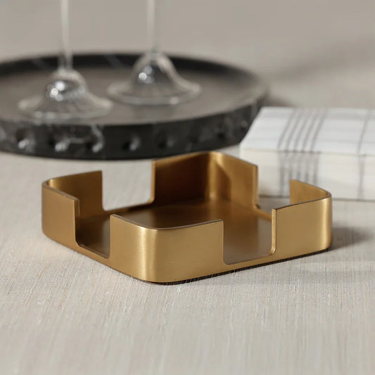 Gold Cocktail Napkin Holder