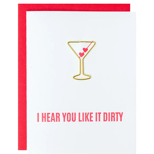 Like It Dirty Letterpress Card