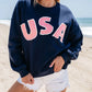 USA Patchwork Pullover