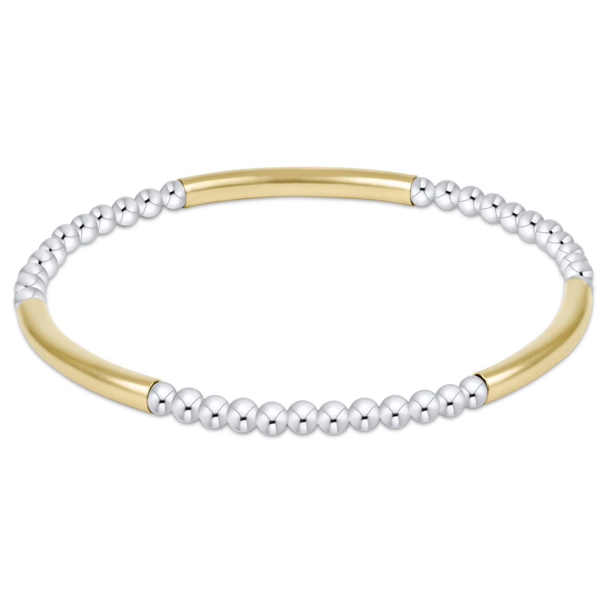enewton Bliss Bar Pattern Mixed Metal 3mm Bracelet