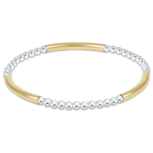 enewton Bliss Bar Pattern Mixed Metal 3mm Bracelet