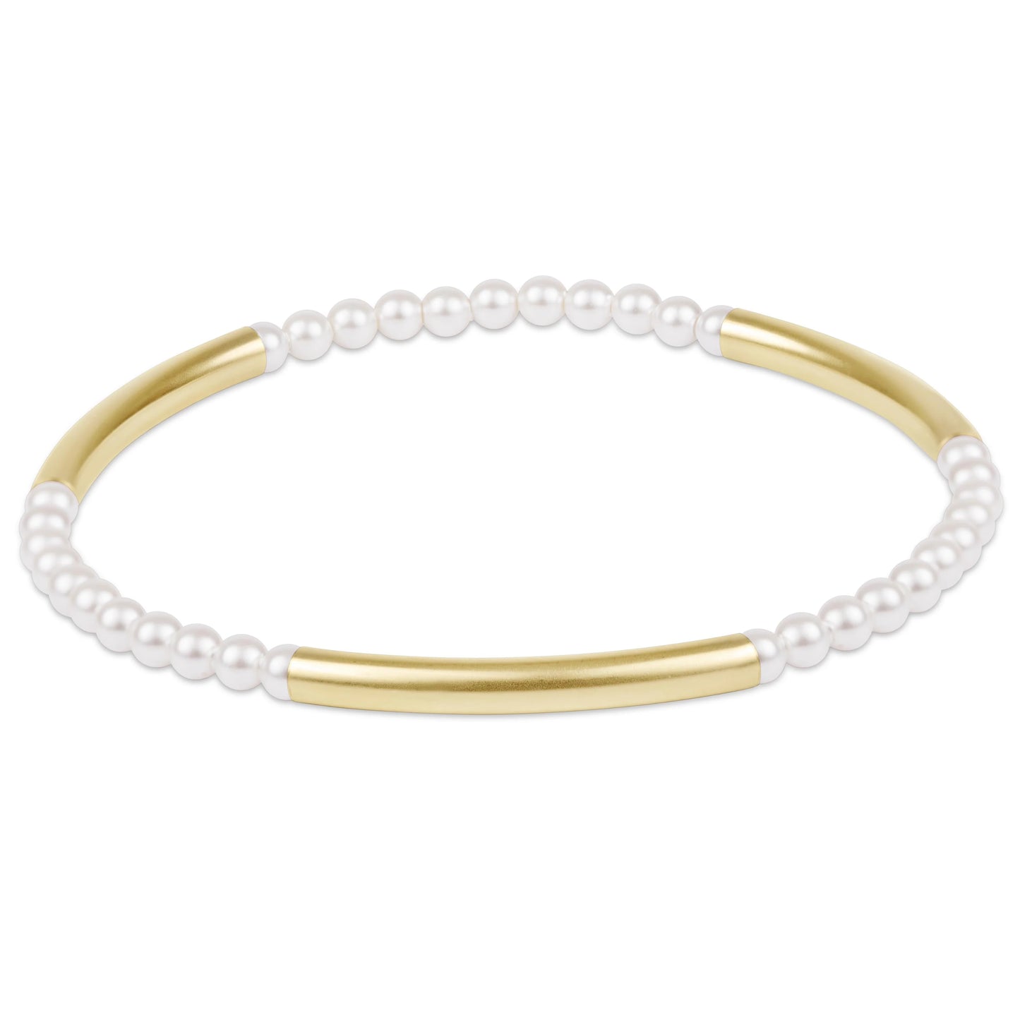 enewton Bliss Bar Pattern Pearl 3mm Bracelet