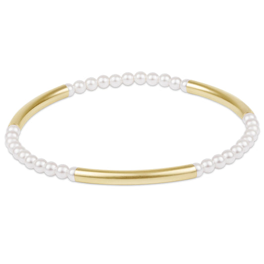 enewton Bliss Bar Pattern Pearl 3mm Bracelet