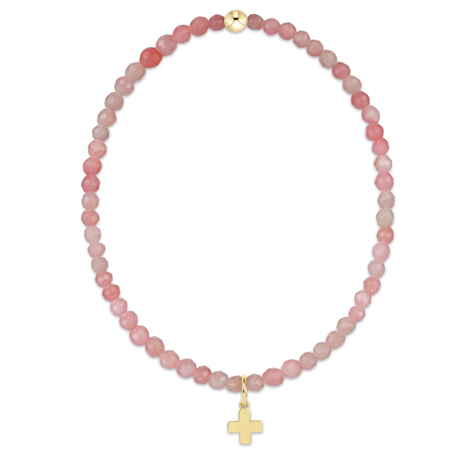 enewton Classic Gemstone 3mm Bracelet - Signature Cross Gold