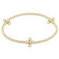 Enewton Gold Pattern 2mm Bead Bracelet + Signature Gold 3mm Cross