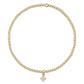 Enewton Classic Gold 2mm Bead Bracelet + Small Signature Cross Charm