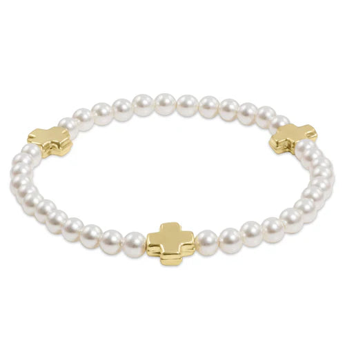 enewton Signature Cross Pearl Bracelet