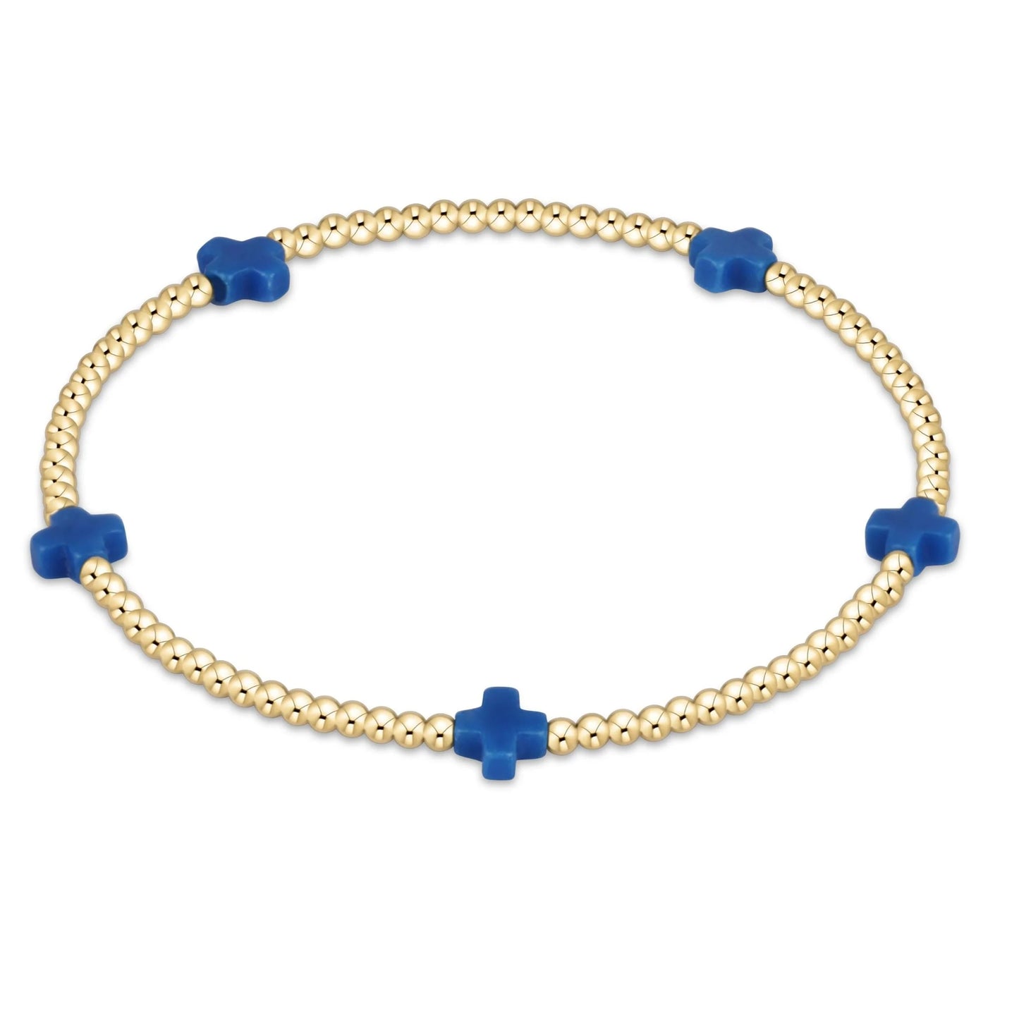 enewton Signature Cross Small 2mm Gold Bracelet