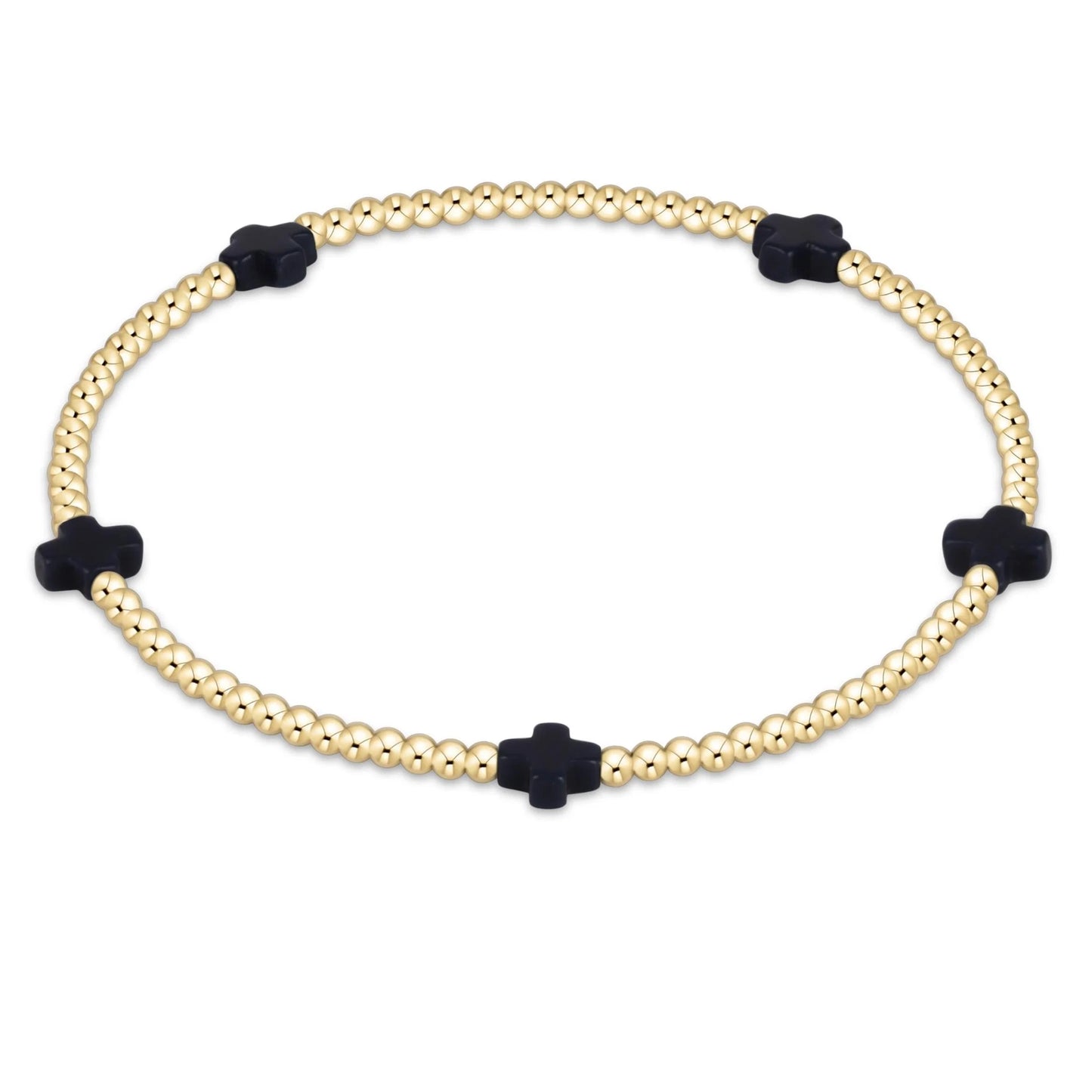 enewton Signature Cross Small 2mm Gold Bracelet