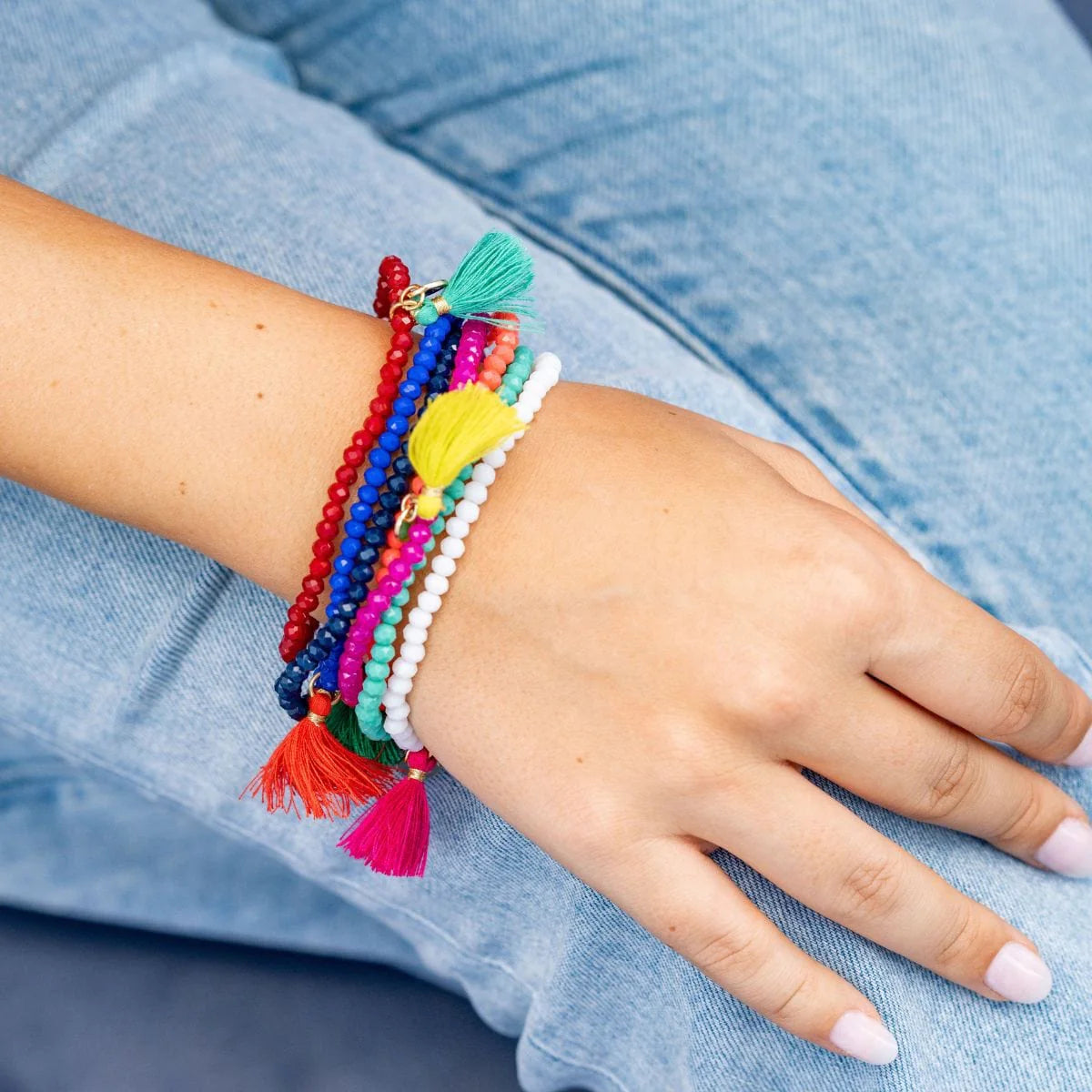 Patsy Crystal Bracelet + Tassel