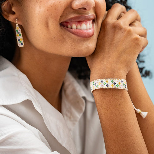 Gabby Mini Floral Beaded Bracelet
