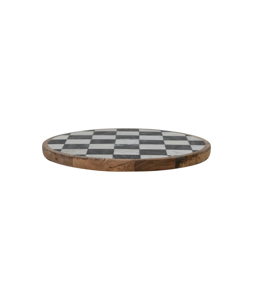 Marble Checkered Lazy Susan