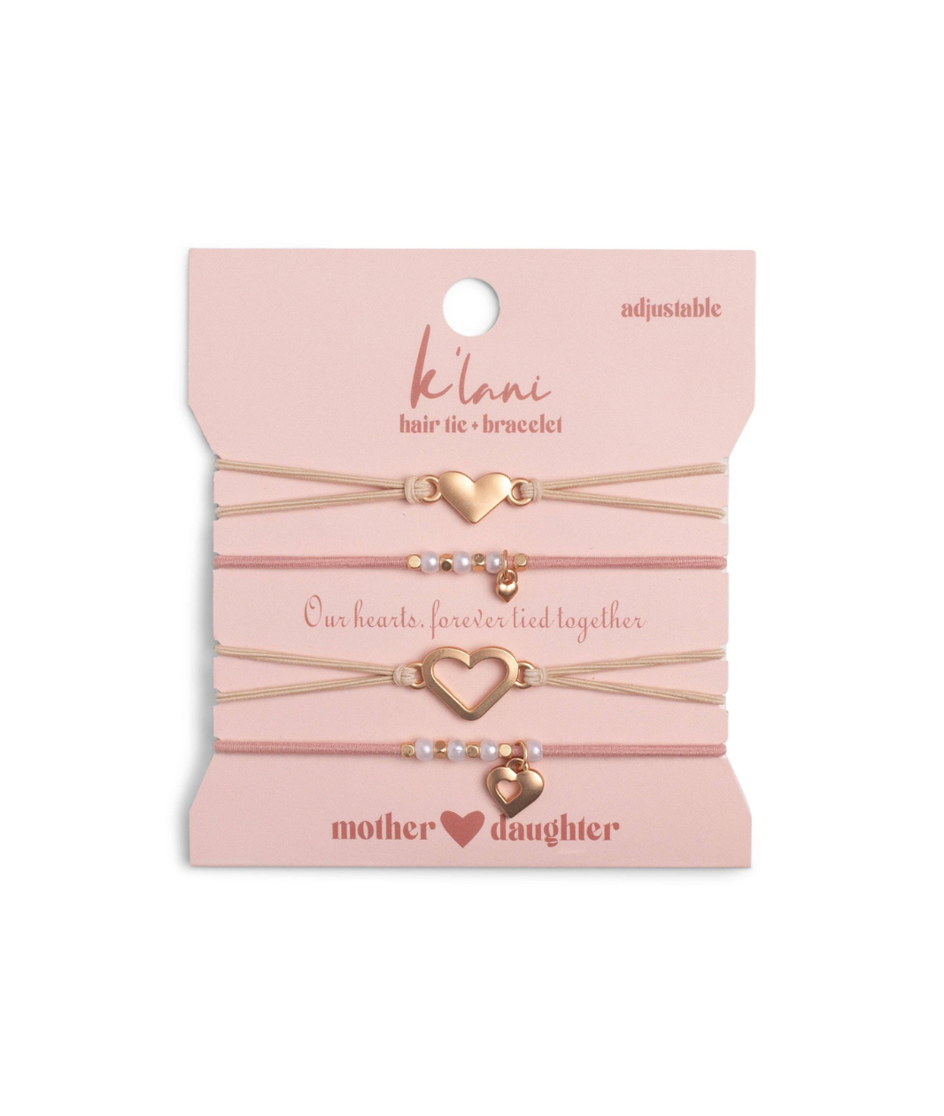"Mother / Daughter" Hair Tie Bracelets