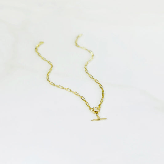 Thin Link Lariat Chain