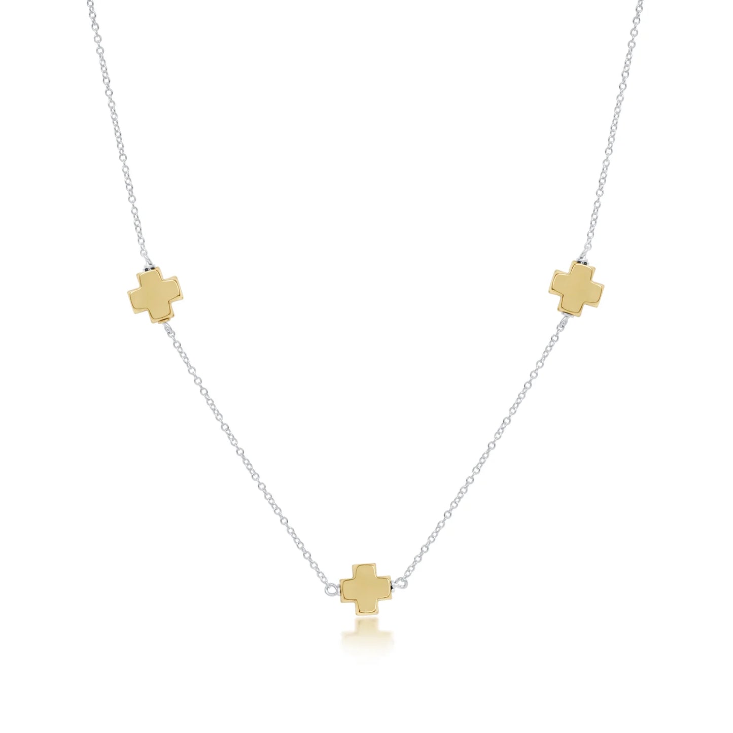 Enewton Signature Cross Simplicity Mixed Metal Necklace