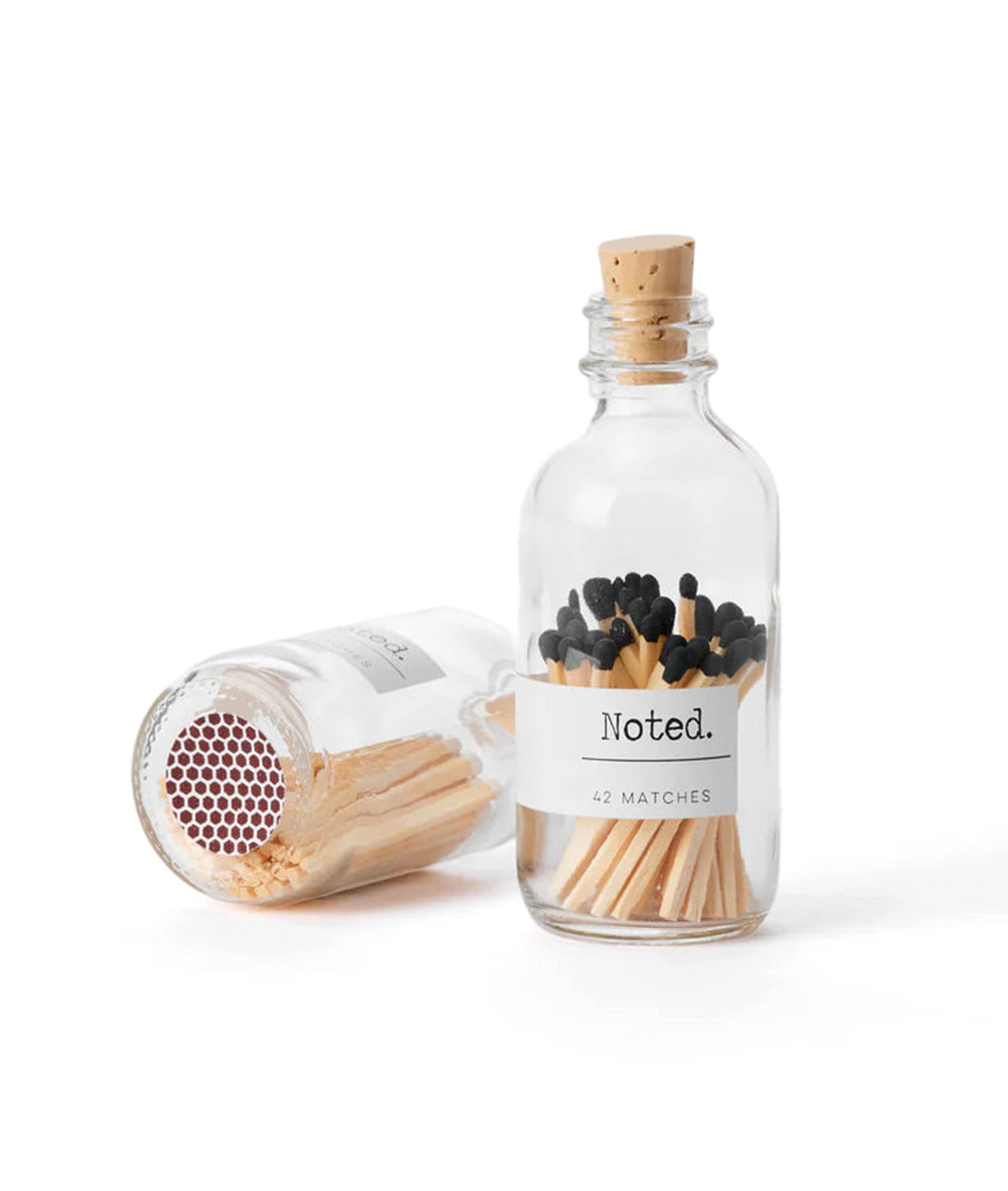 Noted Matches in Glass Bottle