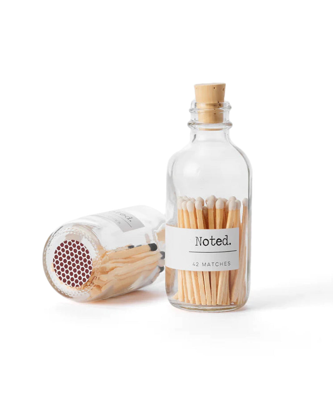 Noted Matches in Glass Bottle