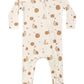 Quincy Mae Bamboo Zip Footie