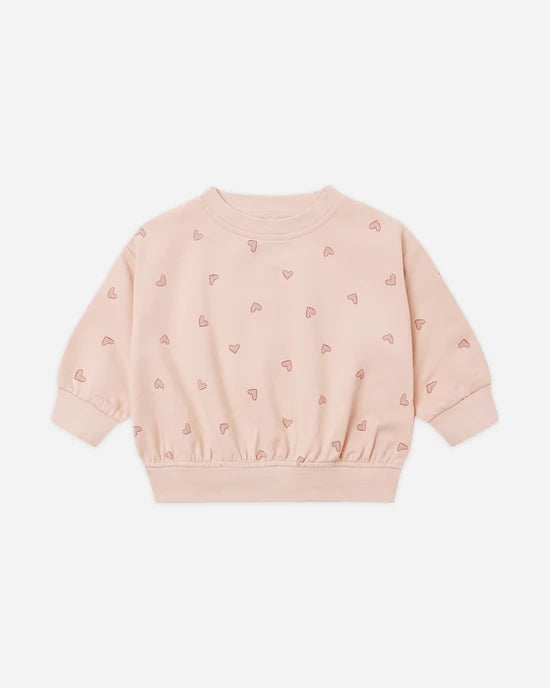 Quincy Mae Relaxed Hearts Sweat Set