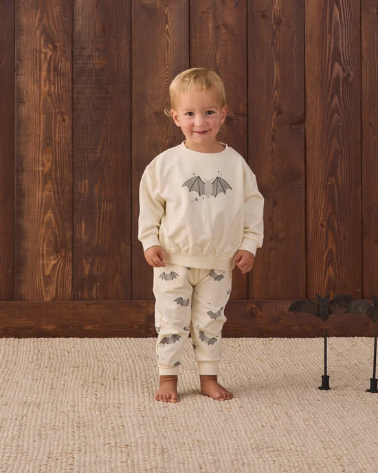 Quincy Mae Baby Bats Sweat Outfit