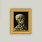 Smoking Skeleton Framed Art