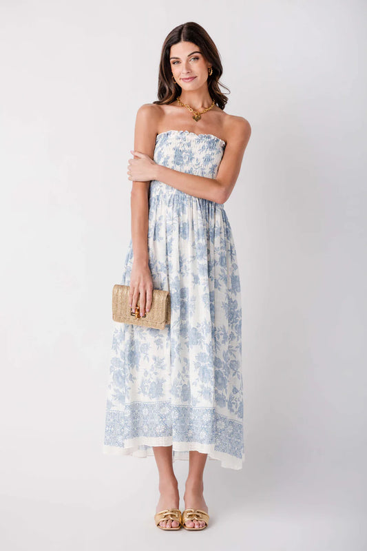 Solena Flora Smocked Dress