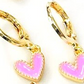 Textured Heart Earrings