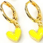 Textured Heart Earrings