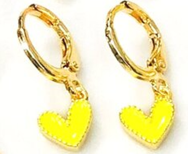 Textured Heart Earrings