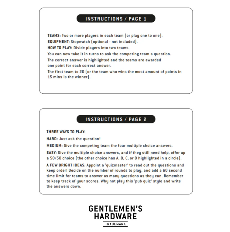 American Road Trip Trivia