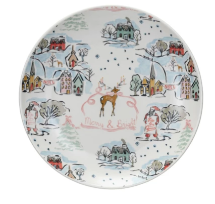 Holiday Stoneware Plate