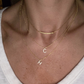 Custom Double Layered Initial Necklace